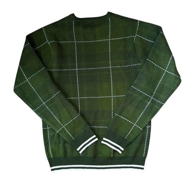 Budweiser Plaid Sweater Green Unisex Sizing Men’s Women’s Size S - Picture 4 of 6